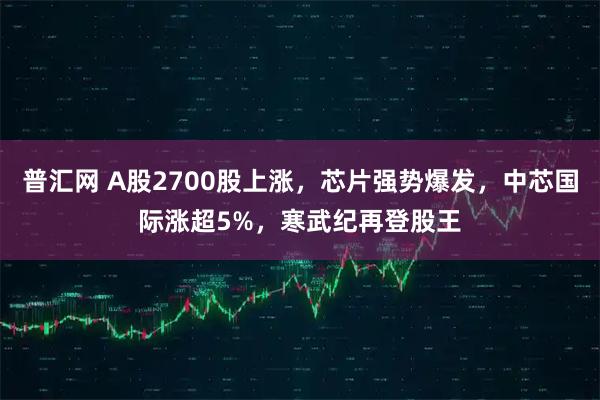 普汇网 A股2700股上涨，芯片强势爆发，中芯国际涨超5%，寒武纪再登股王