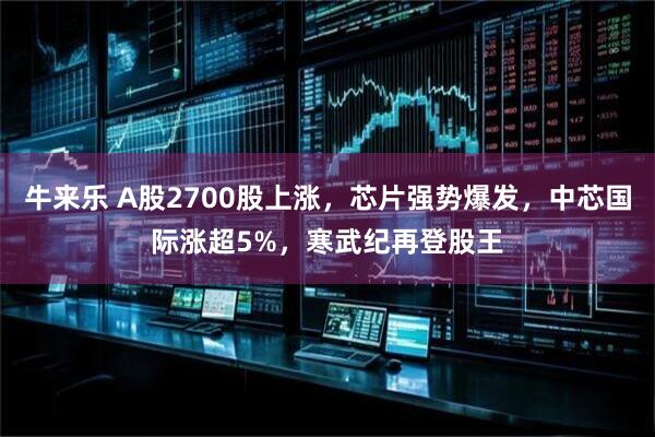 牛来乐 A股2700股上涨，芯片强势爆发，中芯国际涨超5%，寒武纪再登股王