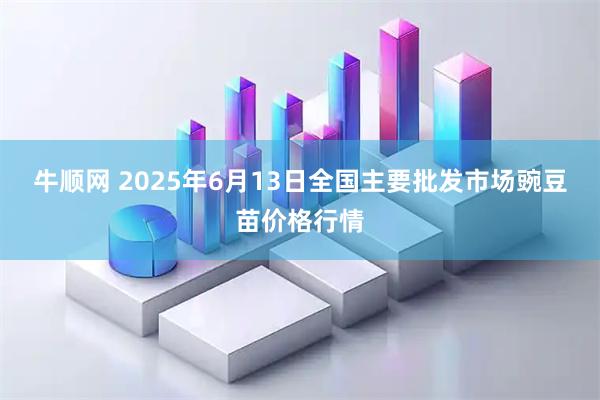牛顺网 2025年6月13日全国主要批发市场豌豆苗价格行情